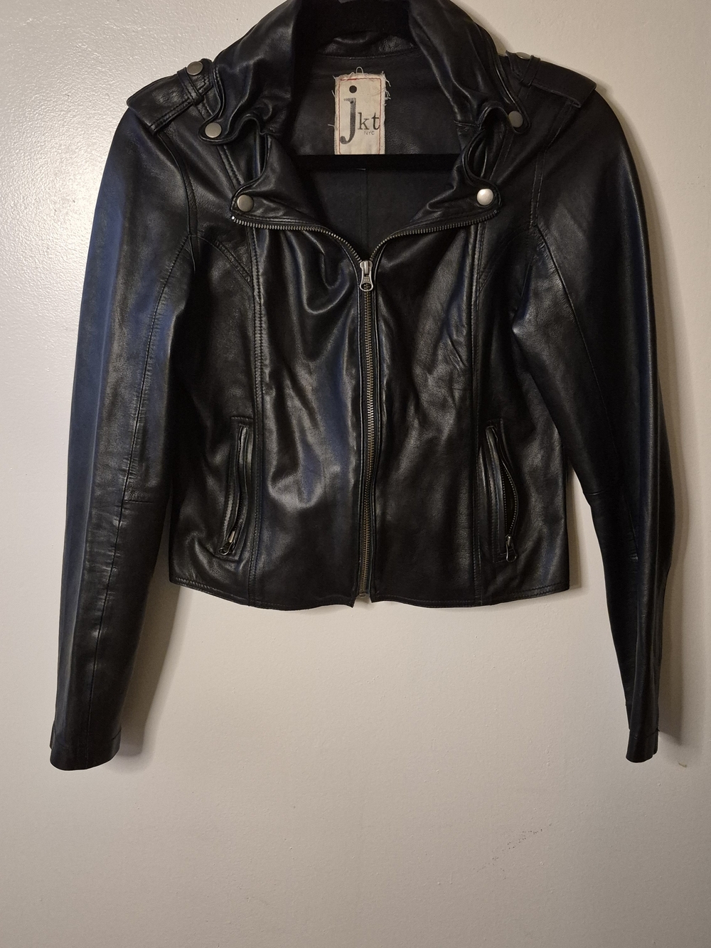 Jkt NYC Women’s Black Leather Moto Jacket